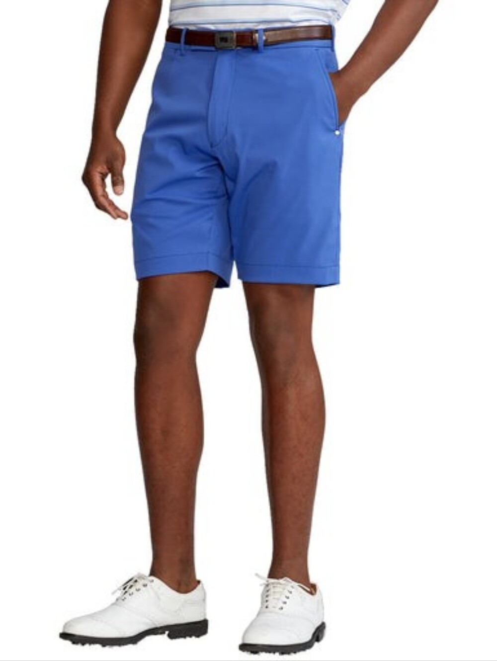 RLX Ralph Lauren Classic Fit Blue Mens Golf Shorts Flat Front Size 33